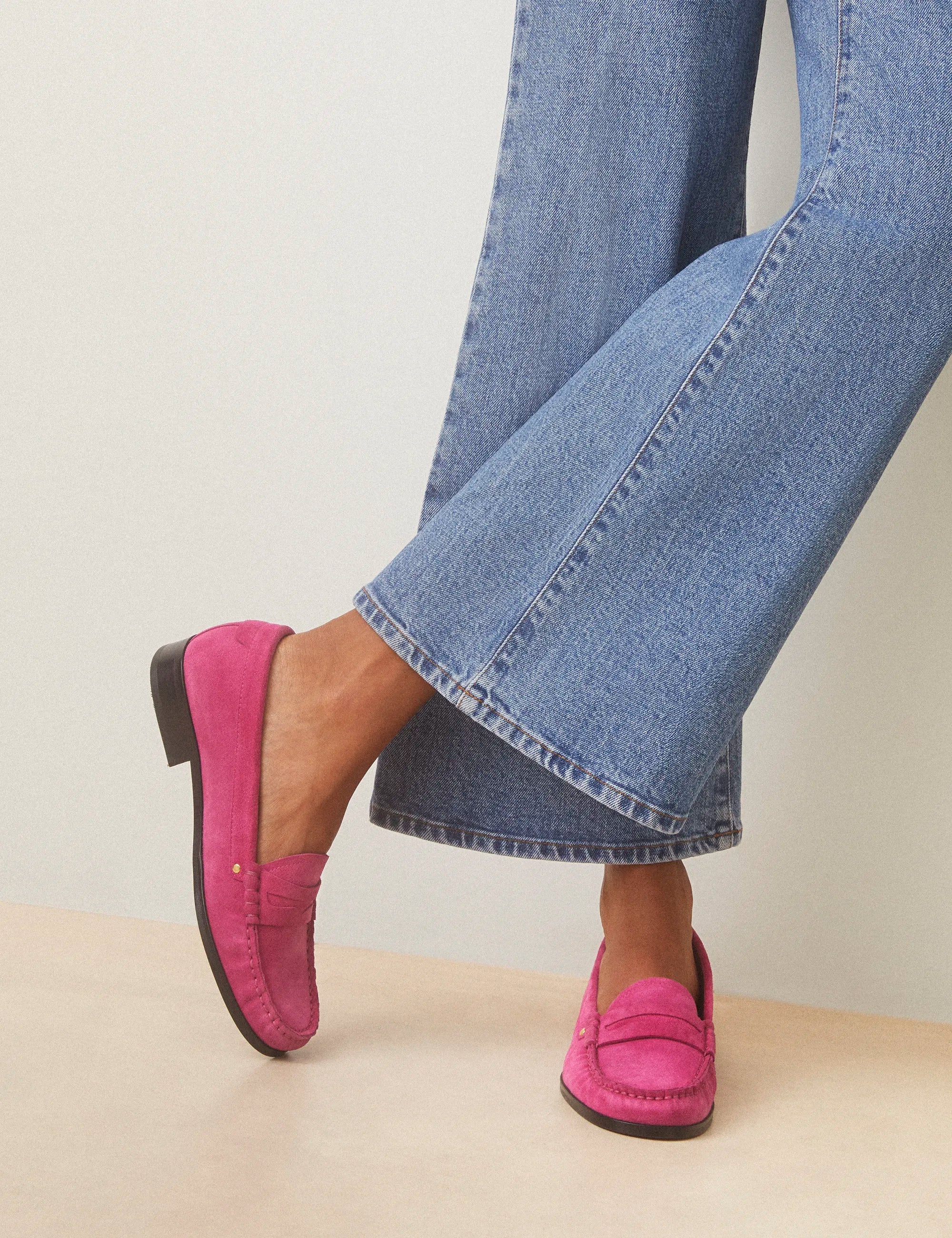 Mocassins Suède Rose - Numéro 182 - Rivecour