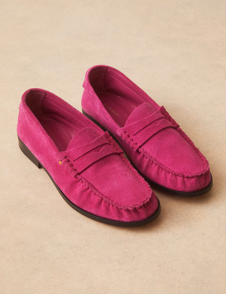 Mocassins Suède Rose - Numéro 182 - Rivecour