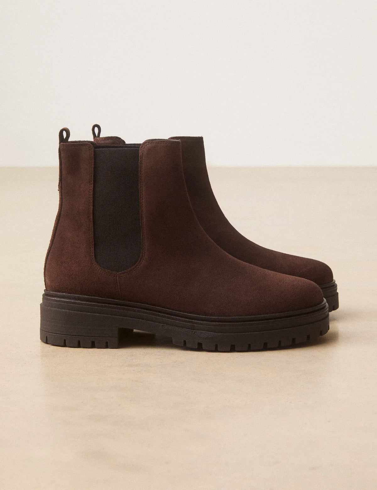 Bottines Plates Suède Marron Chocolat - Numéro 301 - Rivecour