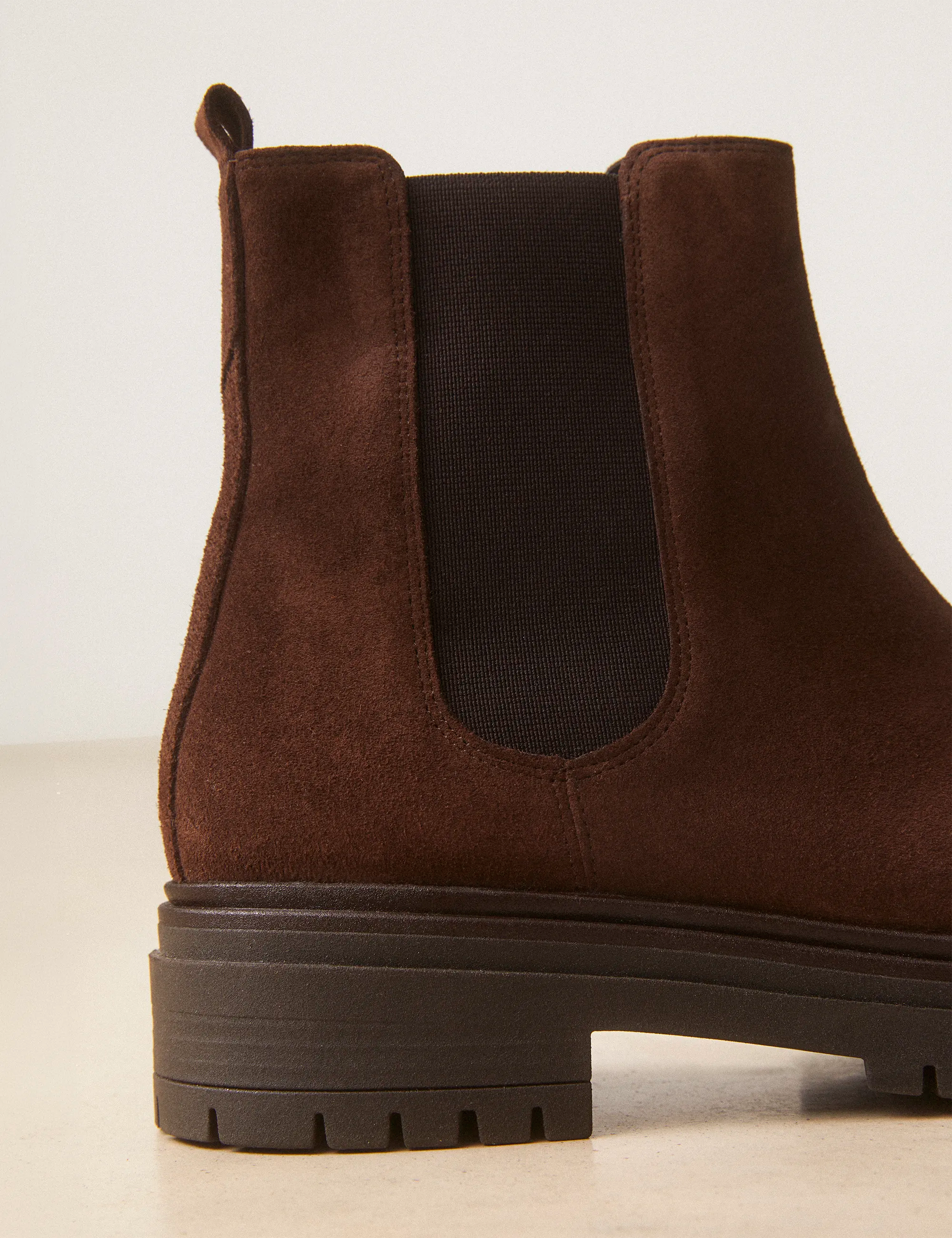 Bottines Plates Suède Marron Chocolat - Numéro 301 - Rivecour