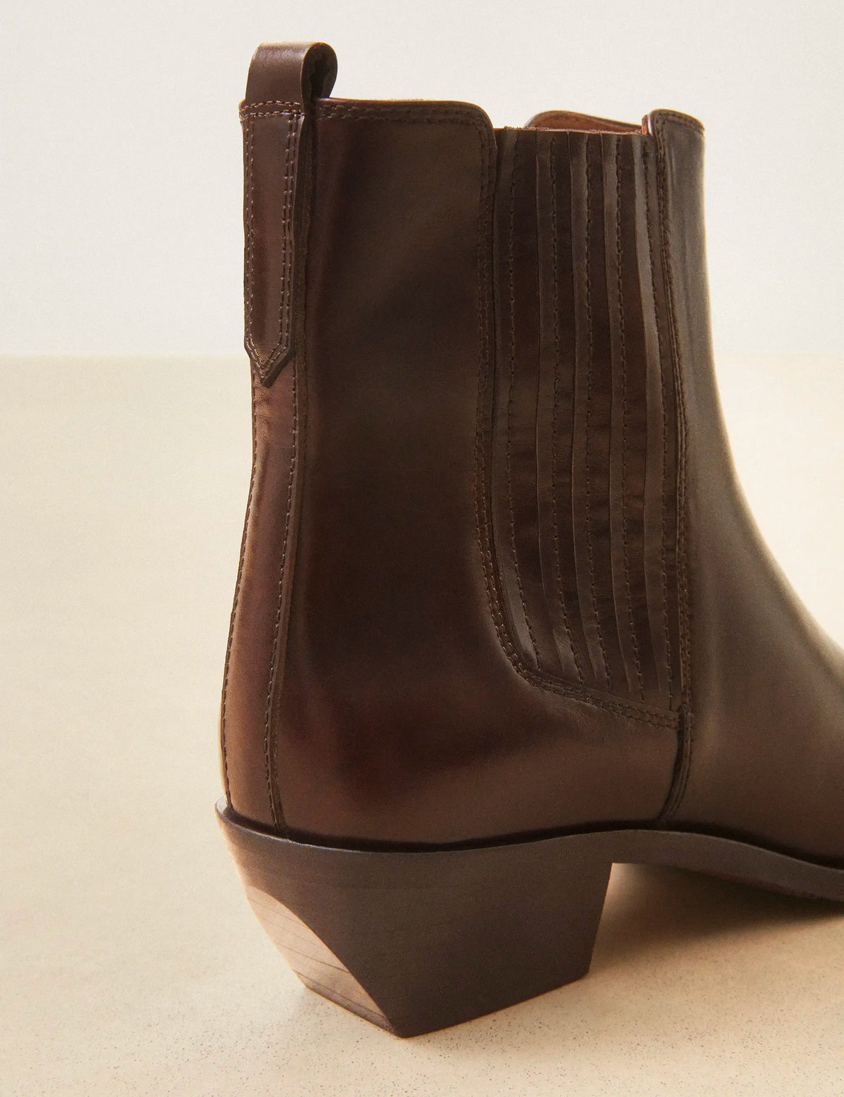 Bottines À Talons Cuir Marron Chocolat - Numéro 405 - Rivecour