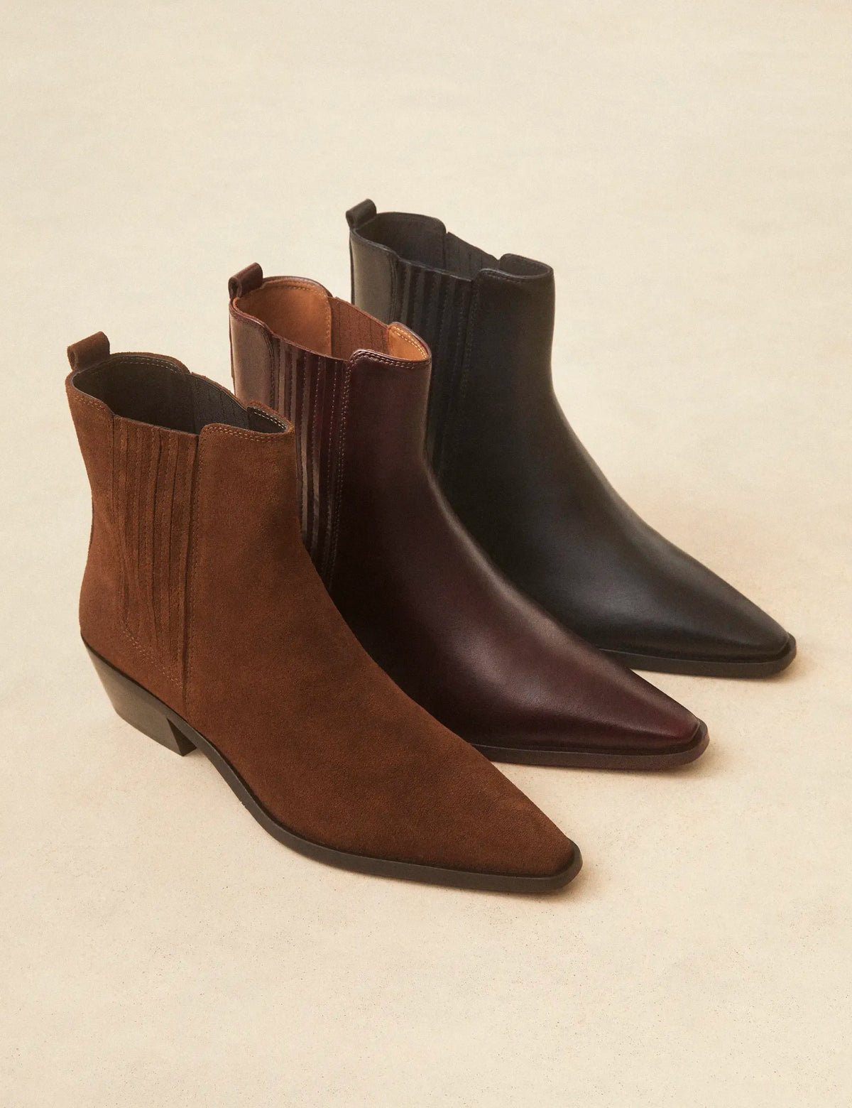 Bottines À Talons Cuir Marron Chocolat - Numéro 405 - Rivecour