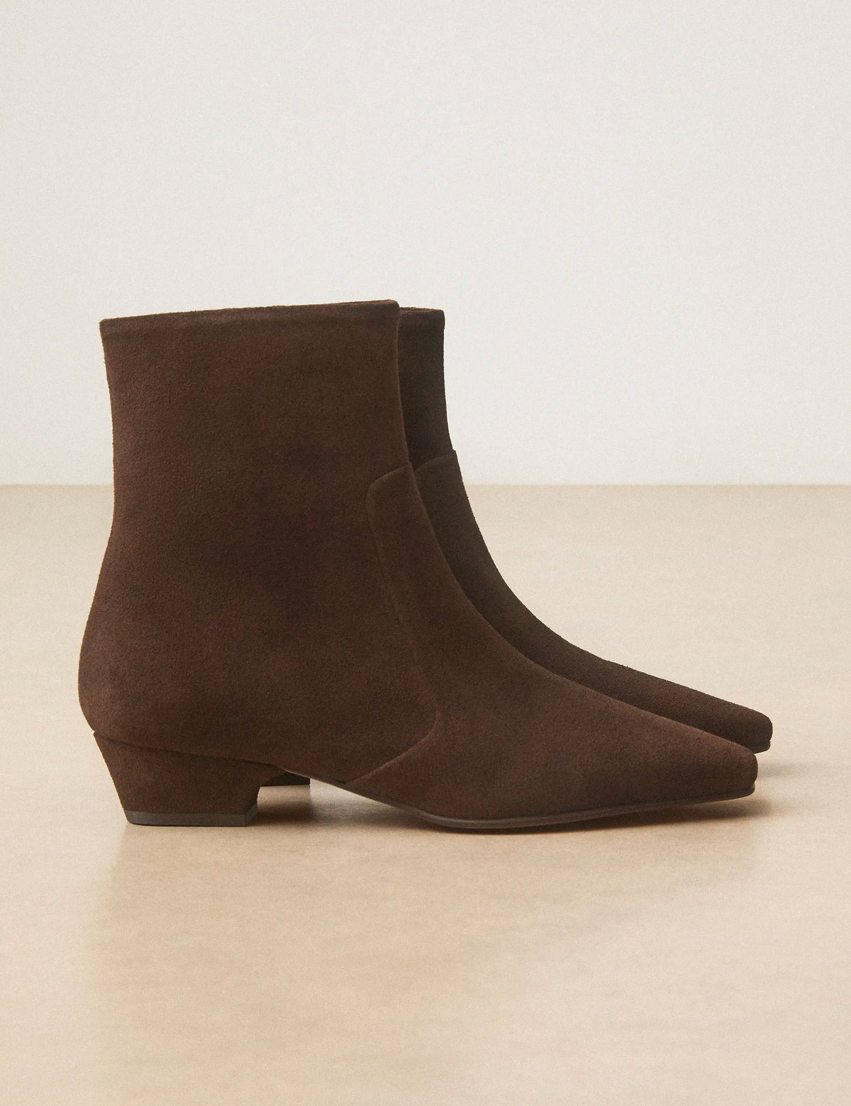 Bottines Plates Suède Marron Chocolat - Numéro 407 - Rivecour