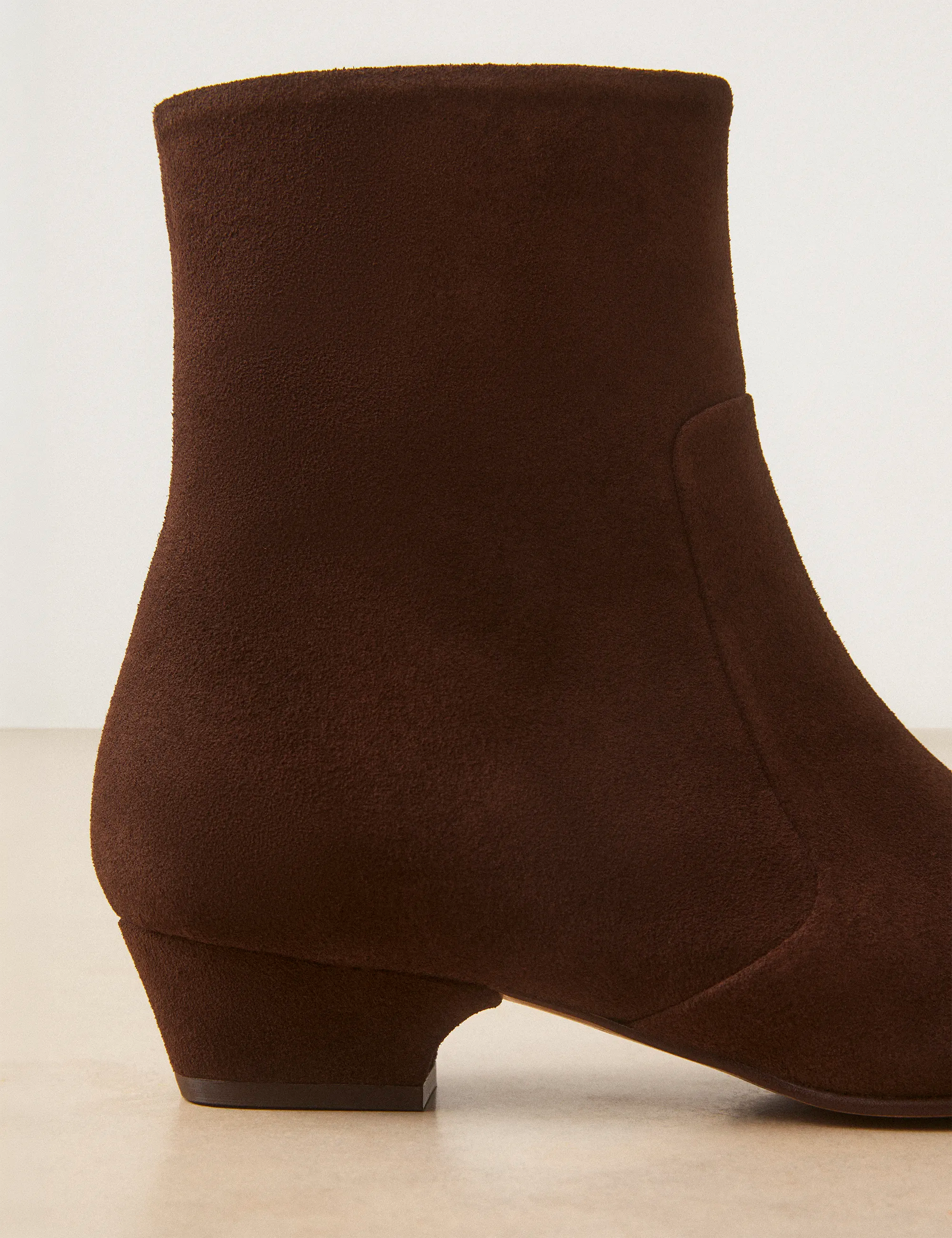 Bottines Plates Suède Marron Chocolat - Numéro 407 - Rivecour