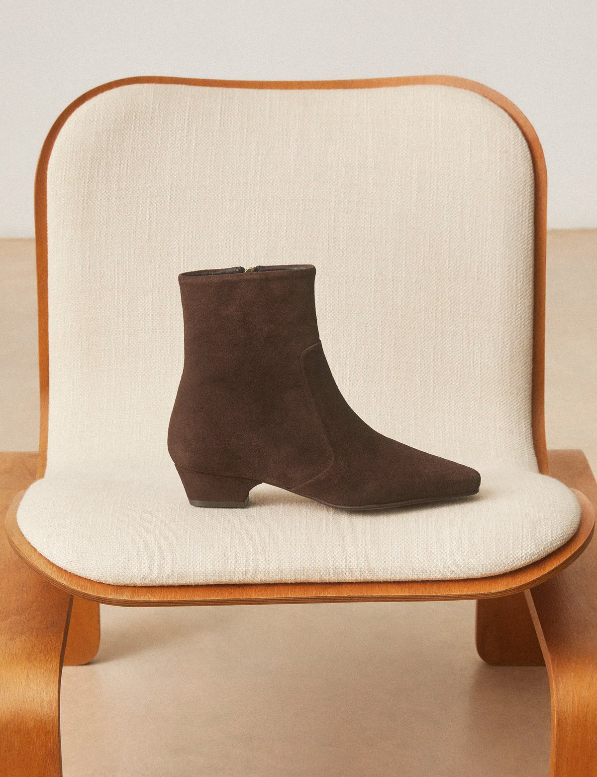 Bottines Plates Suède Marron Chocolat - Numéro 407 - Rivecour
