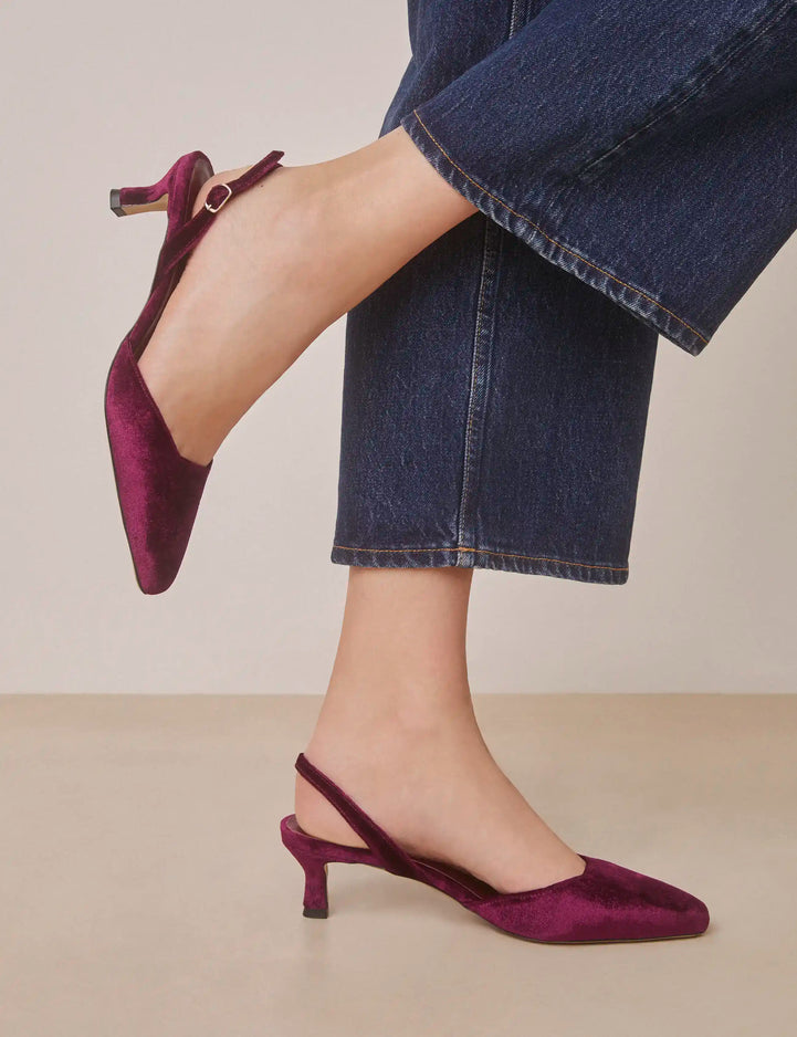 Pumps Velvet Burgundy - Numéro 411 - Rivecour