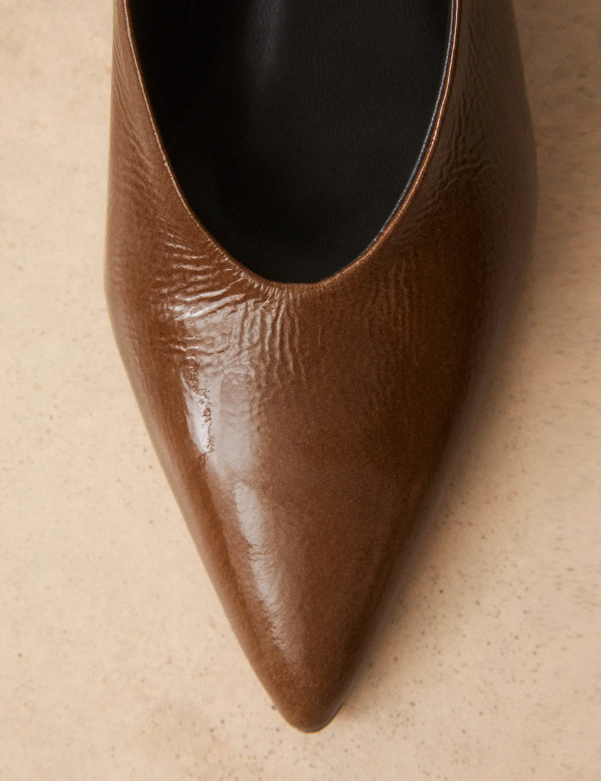 Escarpins Cuir Vernis Brun - Numéro 413 - Rivecour