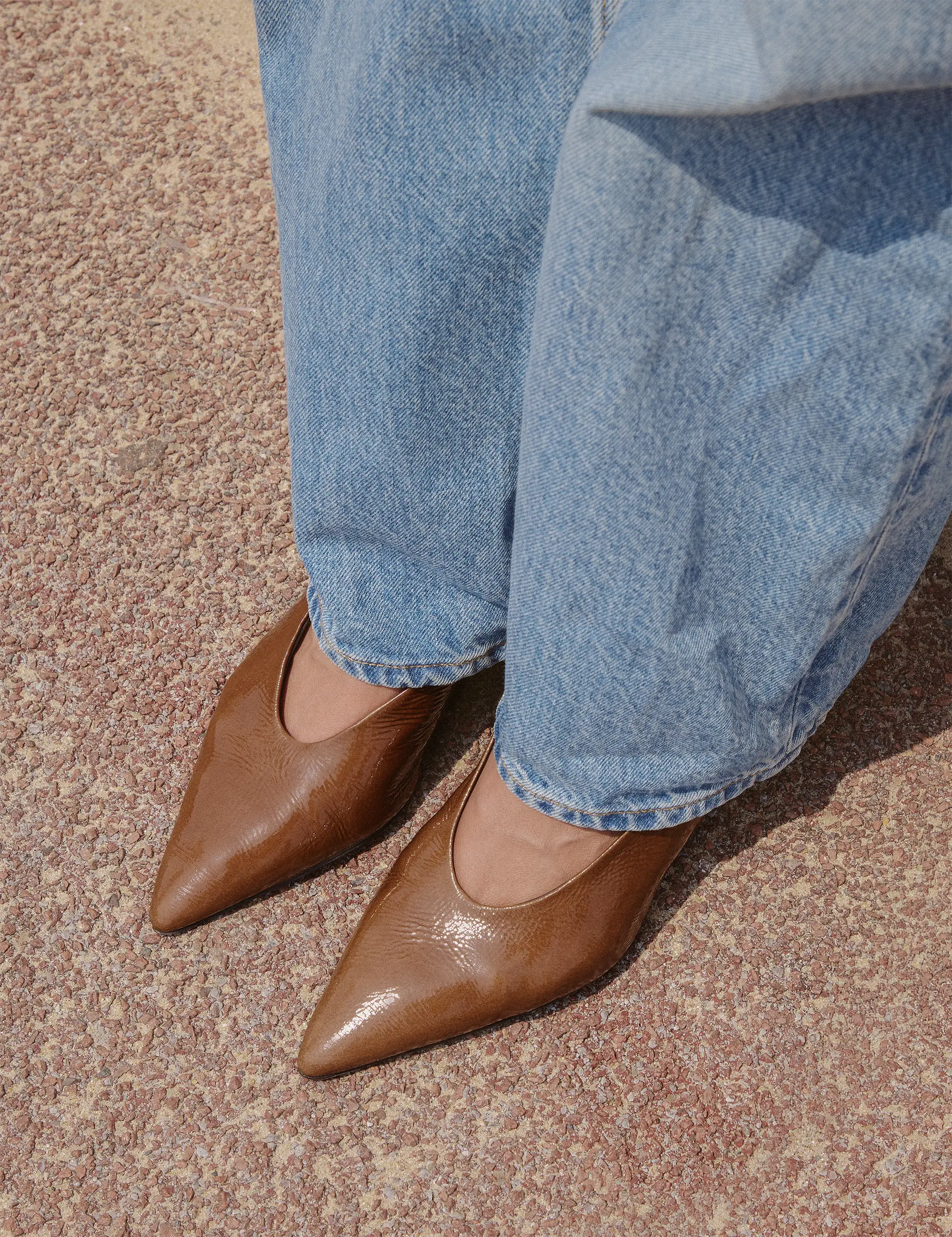 Escarpins Cuir Vernis Brun - Numéro 413 - Rivecour