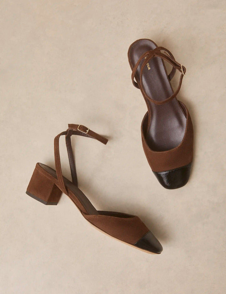 Mary Janes Suede Hazelnut - Numéro 429 - Rivecour