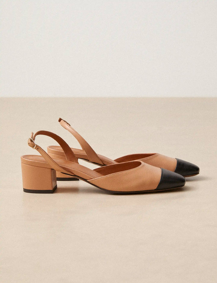 Slingbacks Leather Nappa Camel - Numéro 429 - Rivecour