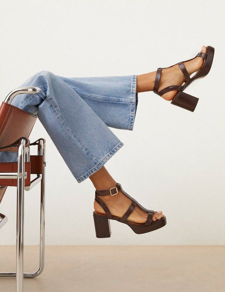 Platforms Leather Brown Chocolate - Numéro 447 - Rivecour