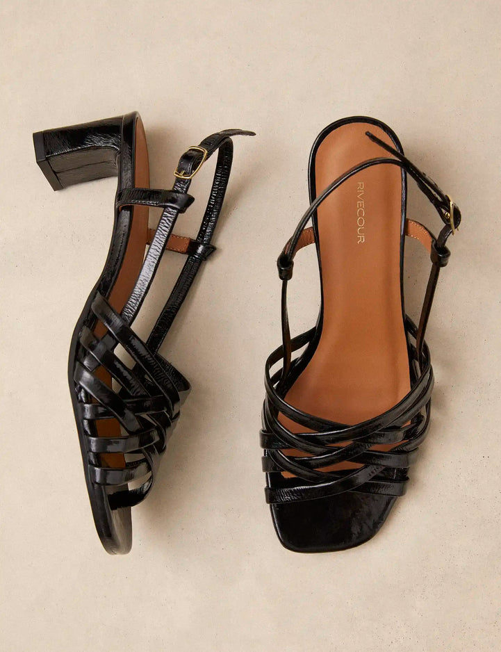 Sandales à Talons Noires - Numéro 463 - Rivecour