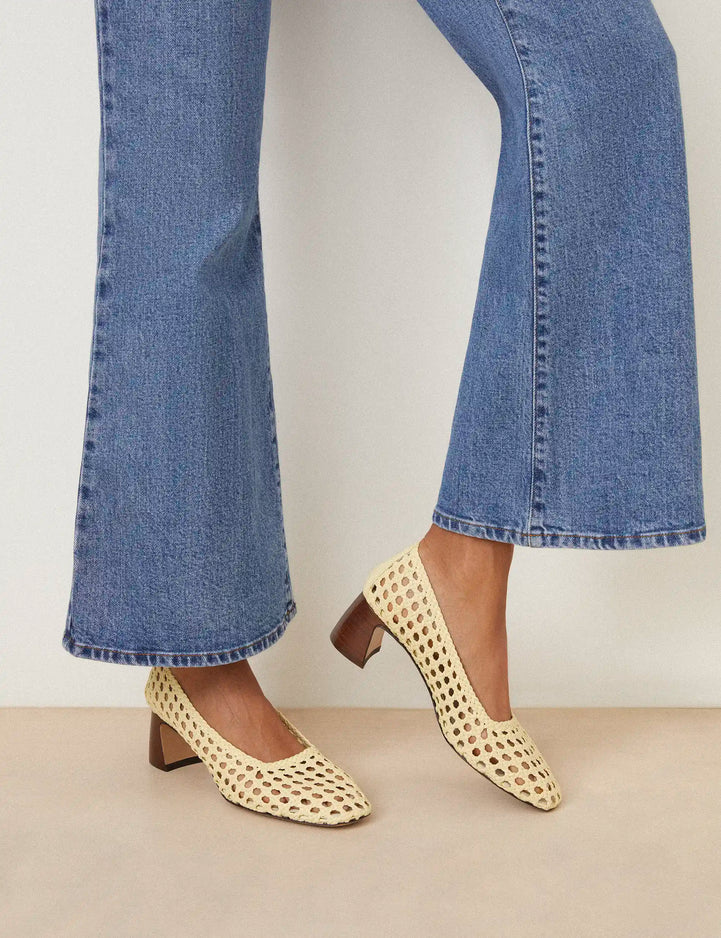 Escarpins Cuir Nappa Jaune Sorbet - Numéro 528 - Rivecour