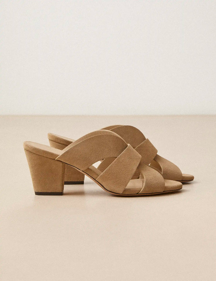 Mules Suede Beige - Numéro 561 - Rivecour