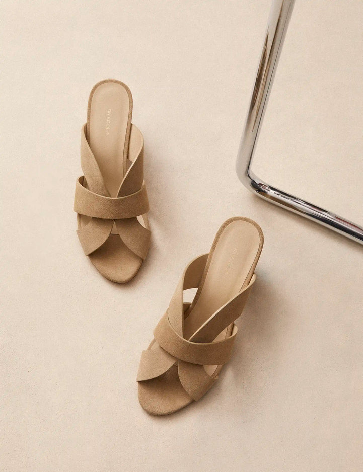 Mules Suede Beige - Numéro 561 - Rivecour