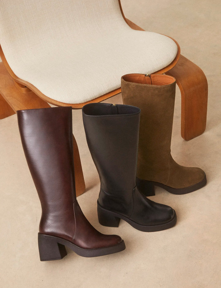 Bottes Cuir Noir - Numéro 589 - Rivecour
