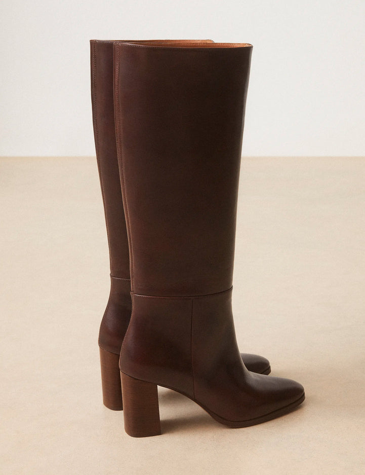 Bottes Cuir Marron Chocolat - Numéro 832 - Rivecour