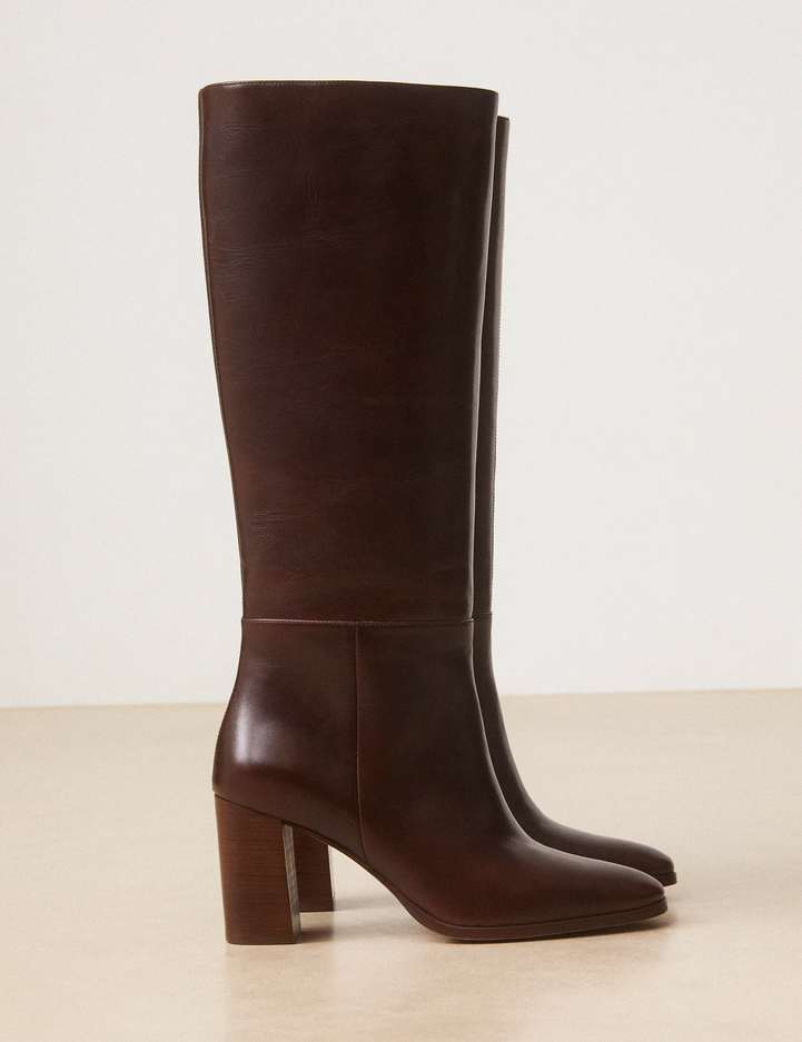 Bottes Cuir Marron Chocolat - Numéro 832 - Rivecour