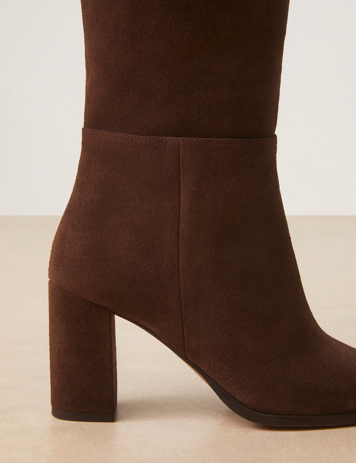 Bottes Suède Marron Chocolat - Numéro 832 - Rivecour