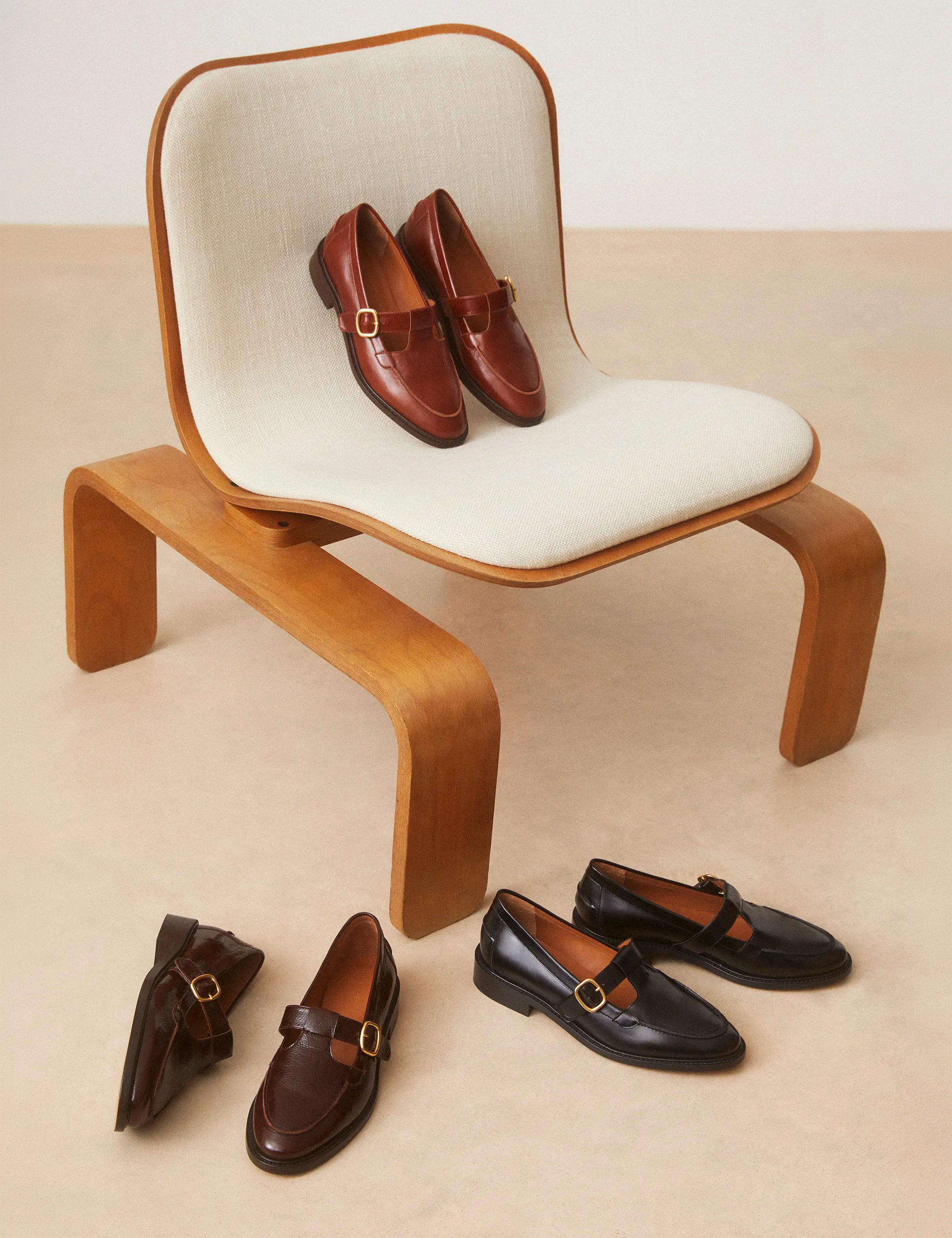 Mocassins Cuir Vernis Marron - Numéro 84 - Rivecour