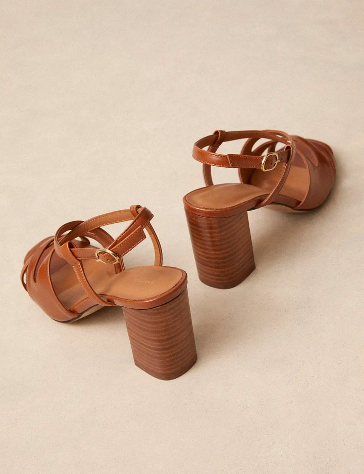 Sandales à Talons Cognac - Numéro 953 - Rivecour