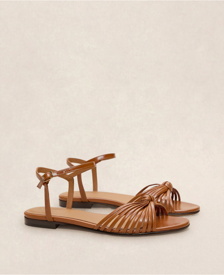 Sandales n°155 Cognac
