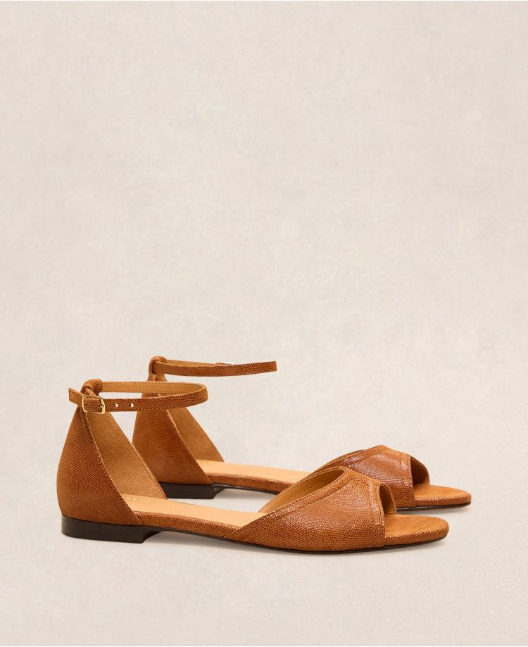 Sandales n°165 Cognac