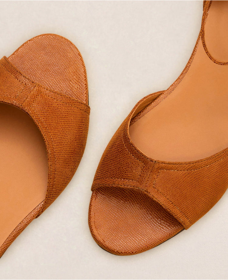 Sandales n°165 Cognac