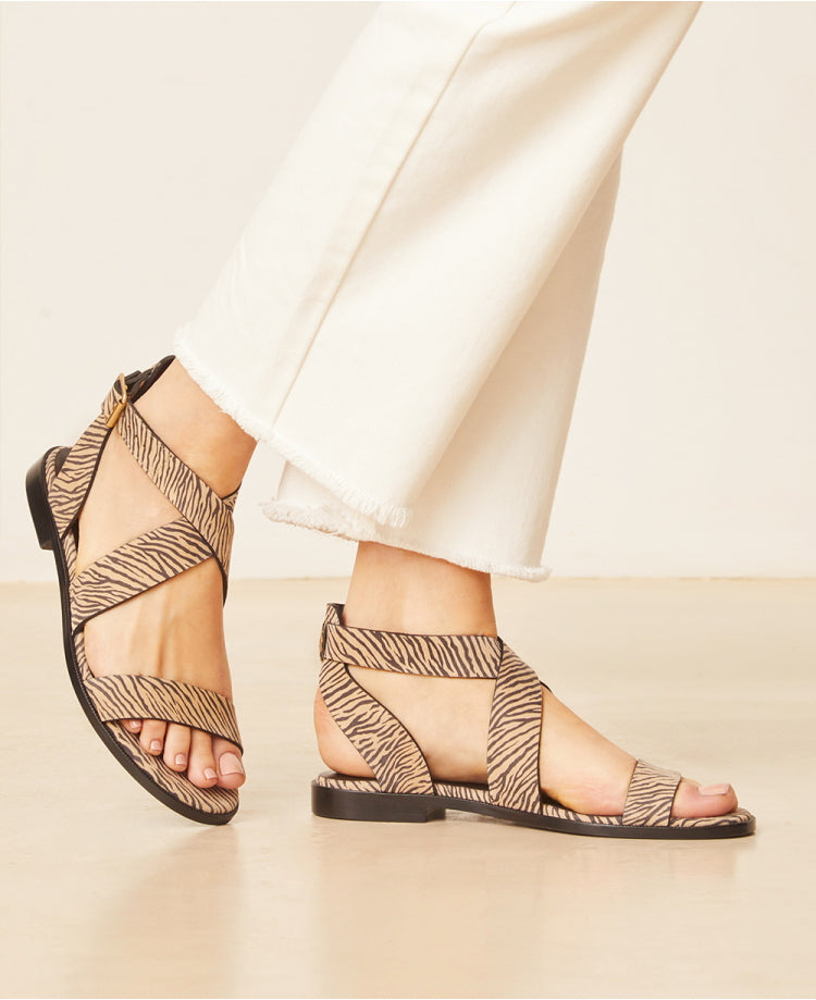 Sandales n°202 Zèbre Clair