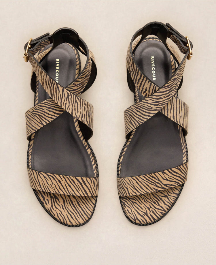 Sandales n°202 Zèbre Clair
