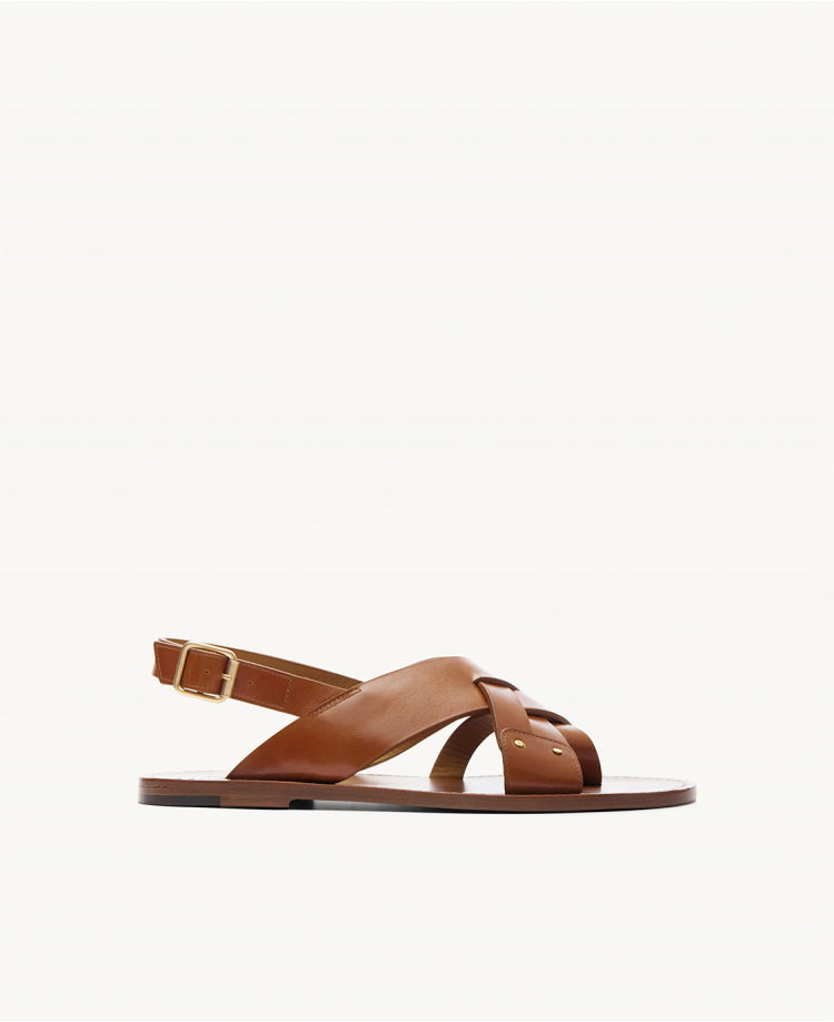 Sandales n°204 Cognac