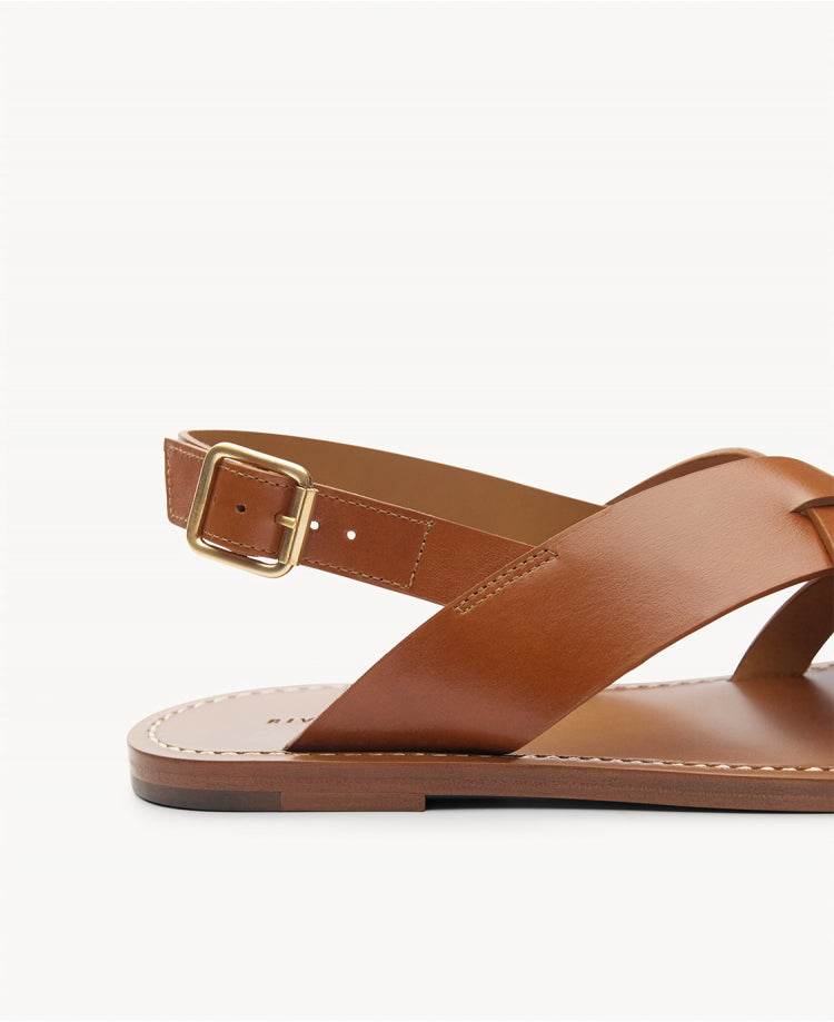 Sandales n°204 Cognac
