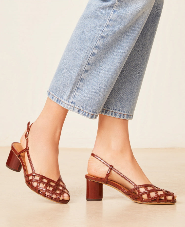 Sandales n°455 Cognac