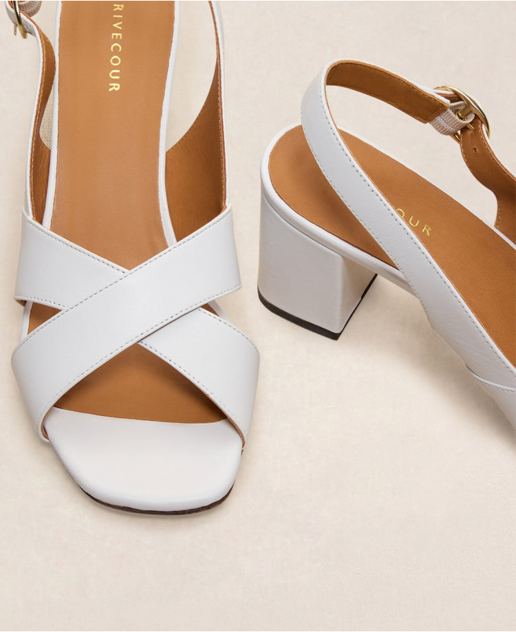 Sandales n°652 Blanc