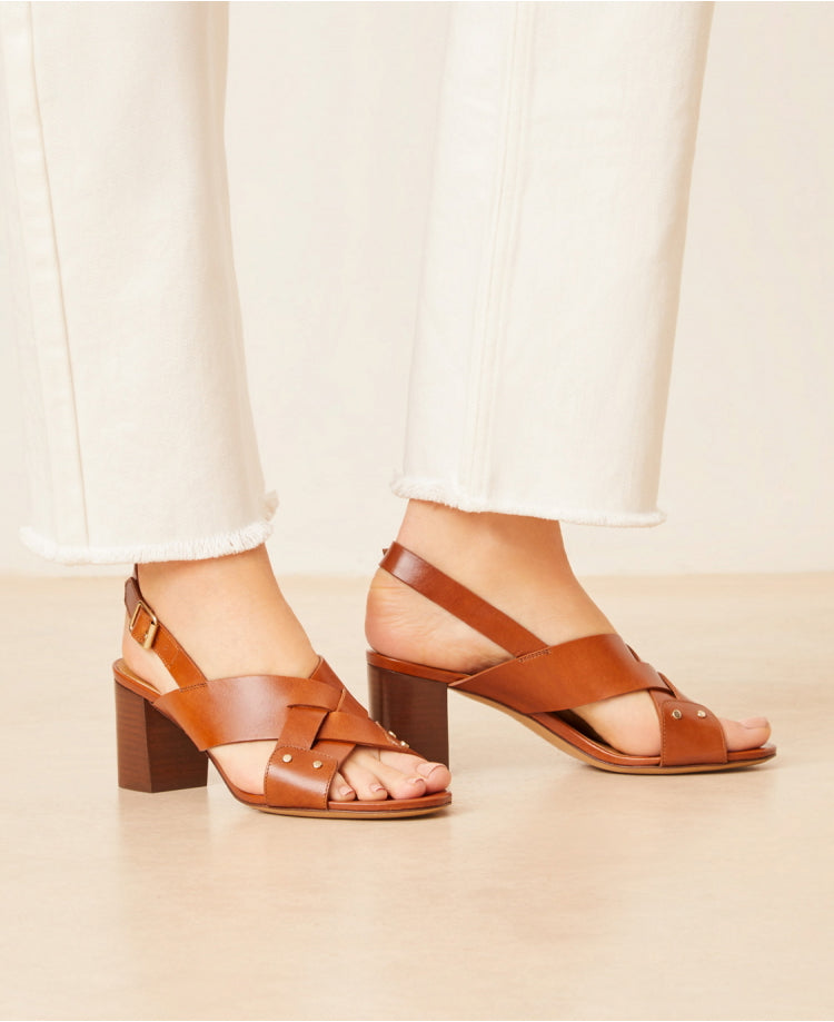 Sandales n°688 Cognac