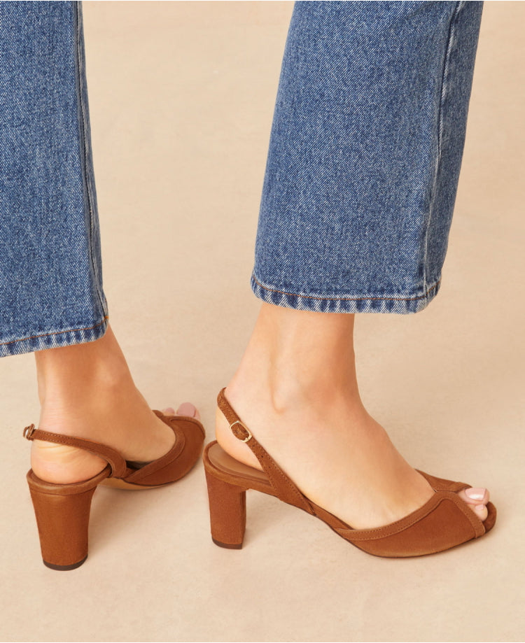 Sandales n°772 Cognac