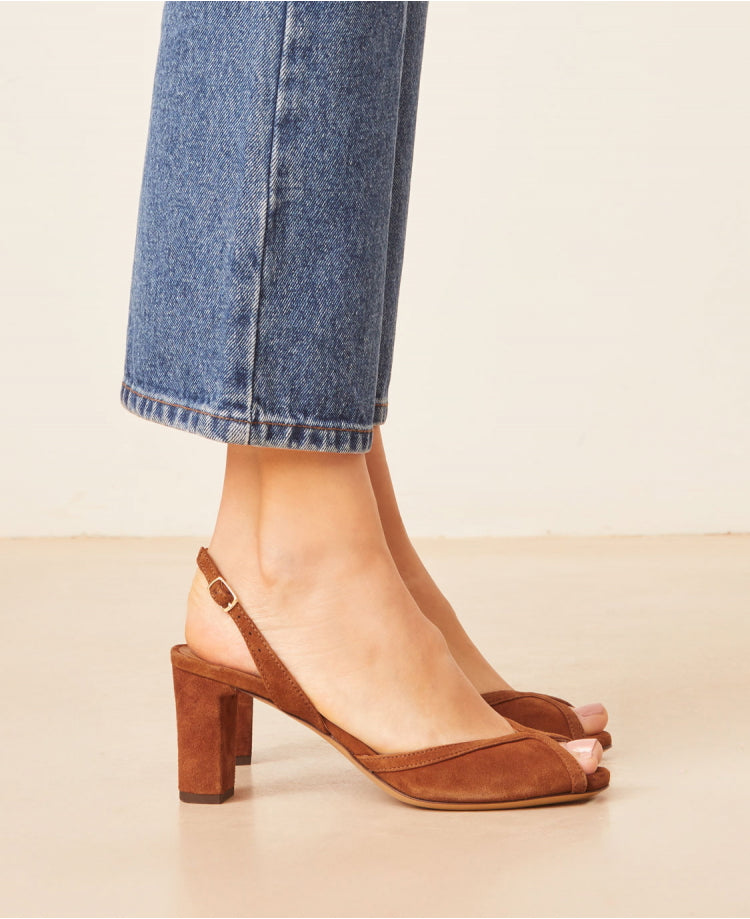 Sandales n°772 Cognac